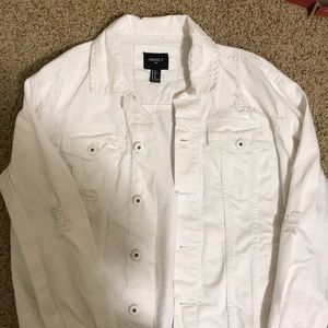 White denim jacket